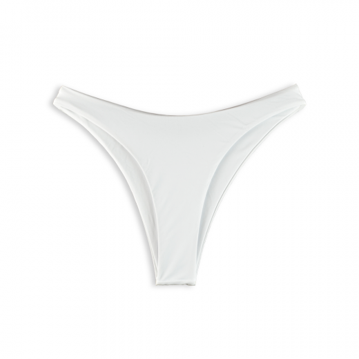 White Bikini Bottom High Cut size S