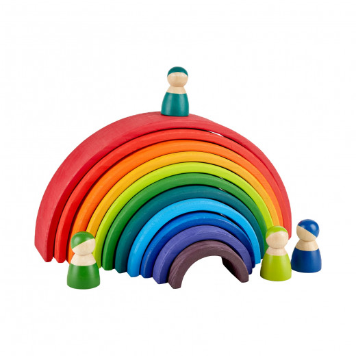 12 pcs Stacking Rainbow - normal color