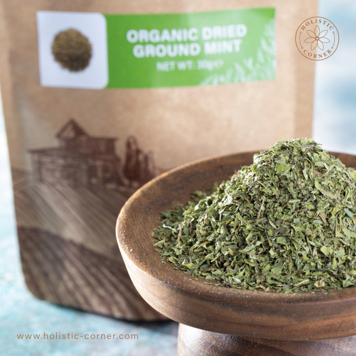 Holistic corner organic dried ground mint | 30g