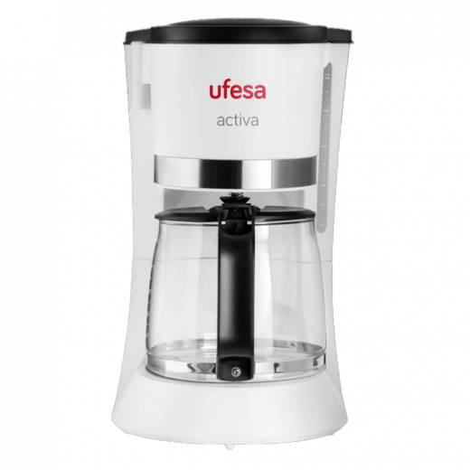 Ufesa CG7123 Drip Coffee Machine, 680, Plastic Glass, 1.2 Litres, White