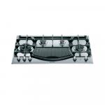 Ariston Bi Hob 90cm -Gas/Electric -4 Burners + BBQ - Cast Iron