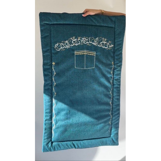 Turquoise tweed Velvet Prayer Mat 120*73*2