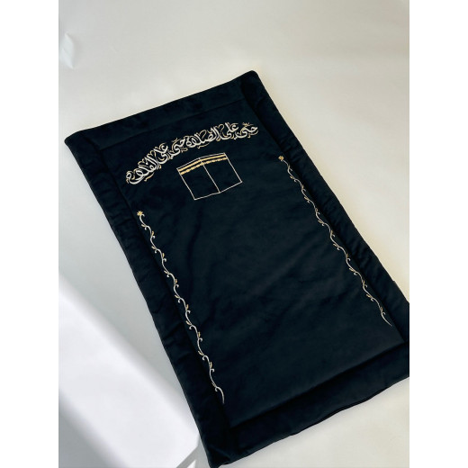 Black Velvet Prayer Mat 120*73*2