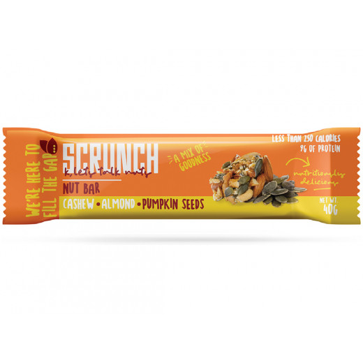 Scrunch Cashew, Almond And Pumpkin Seeds Bar