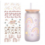 Alia's Gifts Decorate Rainbow Glass Tumbler