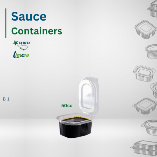 Gentle Sauce Containers 50CC - 100 Pieces