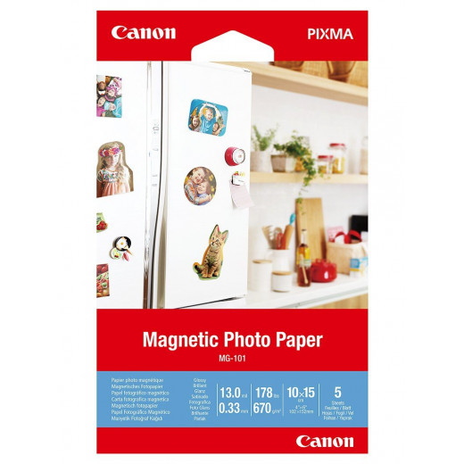 canon magnetic paper, size: 10x15, 5 sheets