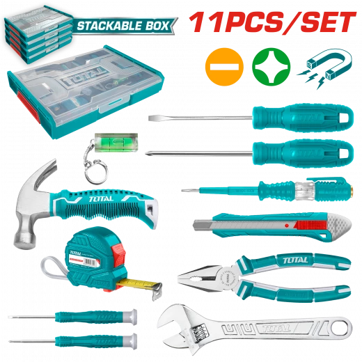 مجموعة أدوات منزلية 11 قطعة من توتال