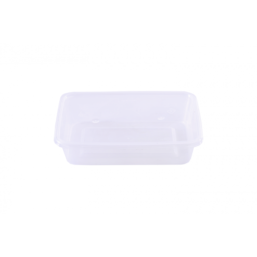 RZ Rectangular Clear Microwave Container 500g - 5 PCS