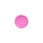 RZ Plastic Plates Round Pink 17 cm - 10 PCS