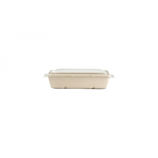 Microwave Compostable 650 ml container with Lid - 3 PCS