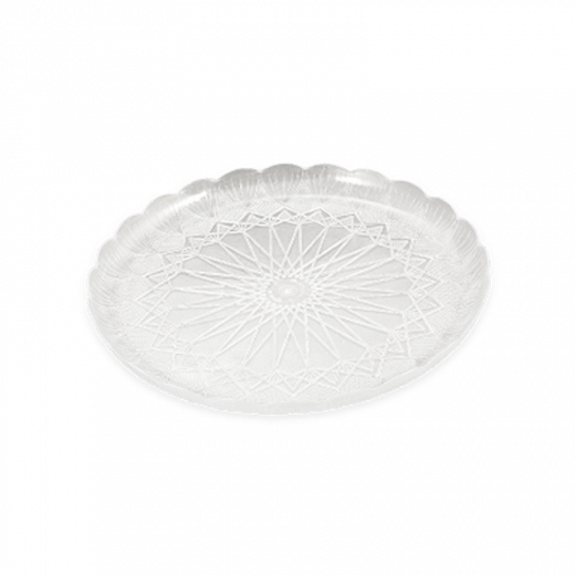 Plastic Plates Crystal 36 cm - 1 Piece